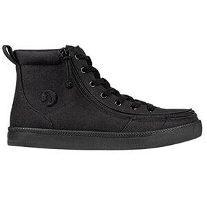 NEW Billy Footwear Mens Sneaker High Top Zip Up Black Adaptive Size 10.5 M KF308
